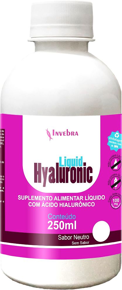 Liquid Hyaluronic Neutro Ácido Hialurônico Invebra 250ml