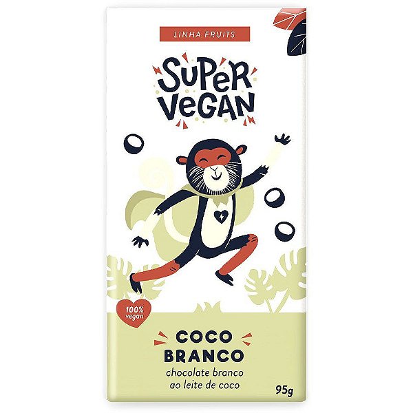 Chocolate Branco ao Leite de Coco Super Vegan 95g