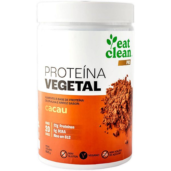 Proteína Vegetal Cacau Eat Clean 600g - Vegano