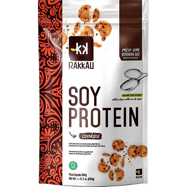 Soy Protein Cookies Rakkau 600g - Vegano - Proteína De Soja