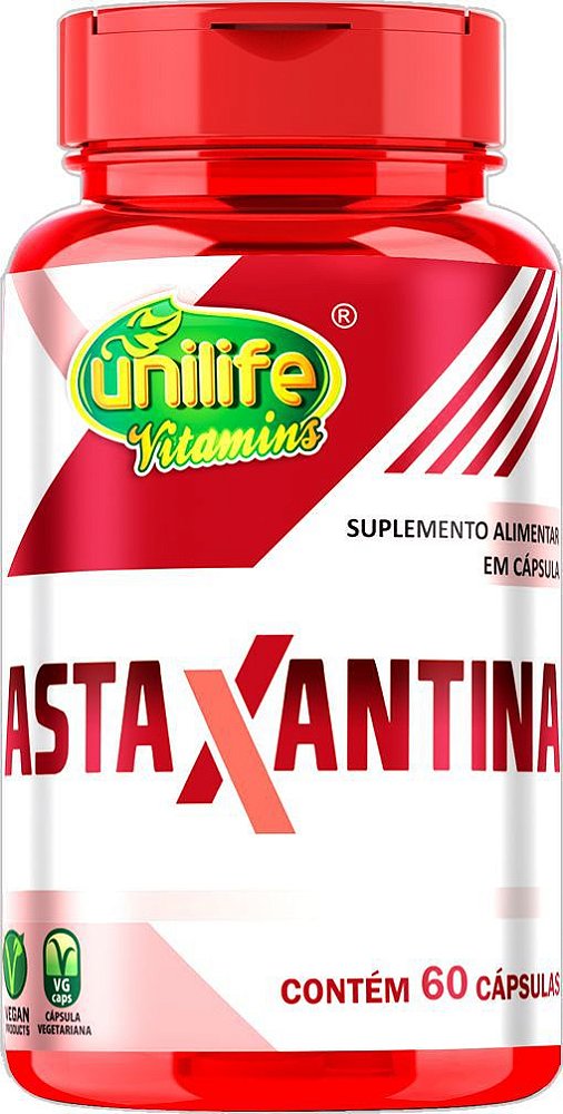 Astaxantina 5mg Unilife 60 Cápsulas