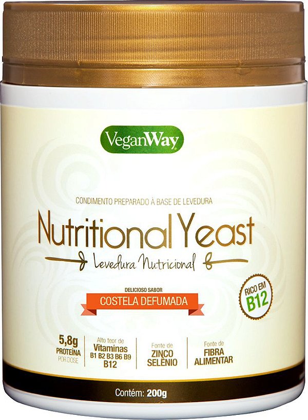 Nutritional Yeast Em Pó Sabor Costela Defumada VeganWay 200g