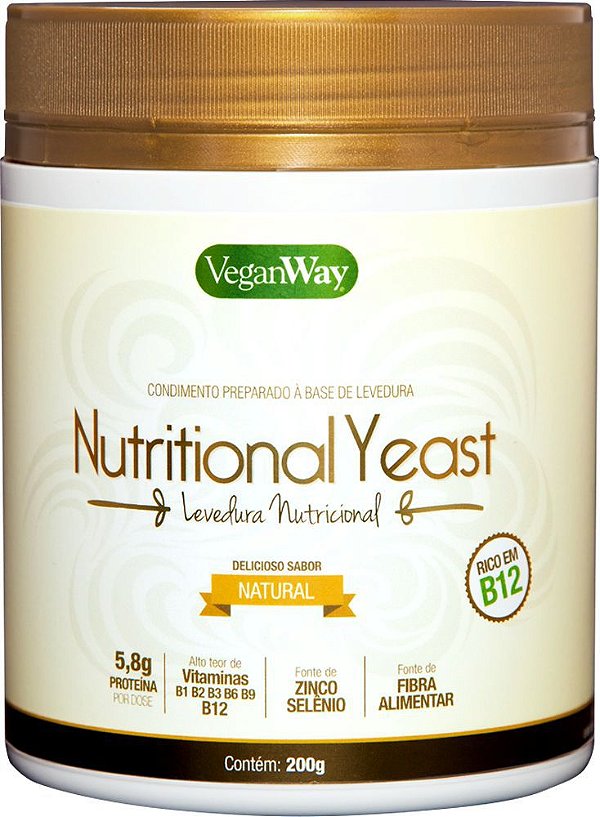 Nutritional Yeast Em Pó Natural VeganWay 200g - Vegano