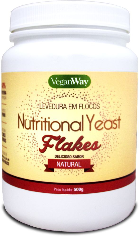 Nutritional Yeast Em Flocos (Levedura Nutricional) Sabor Natural VeganWay 500g