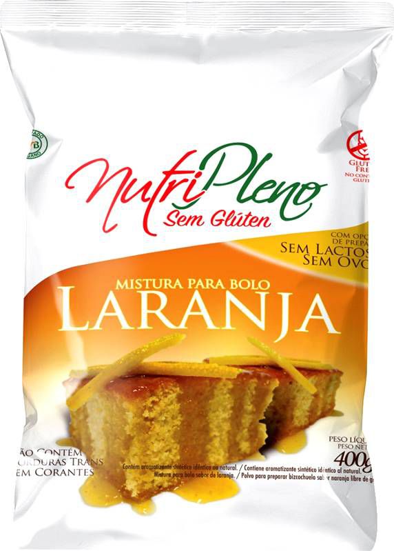 VAL: 15/05/2024 Mistura P/ Bolo Laranja Sem Glúten Nutripleno 400g