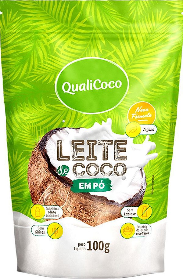 Leite de Coco em Pó Qualicoco 100g - Vegano