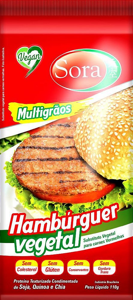 Hambúrguer Vegetal Carne Vermelha Sora 110g