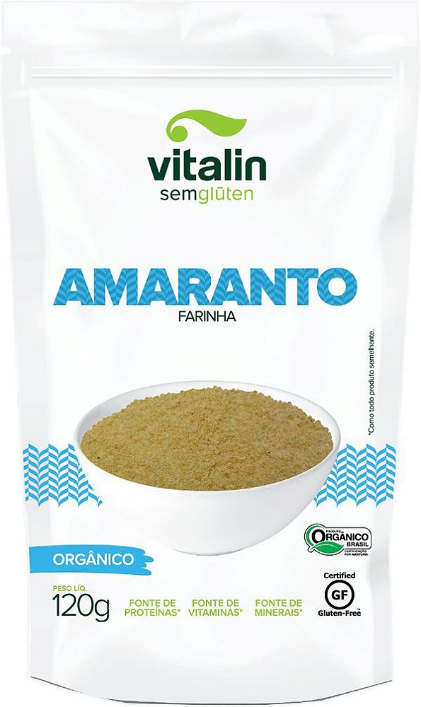 Farinha Amaranto Orgânica Vitalin 120g