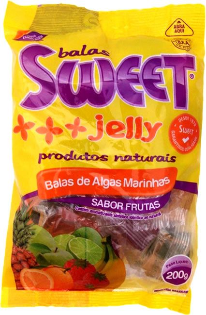 Balas de Algas Marinhas Frutas Sweet Jelly 200g - Vegano