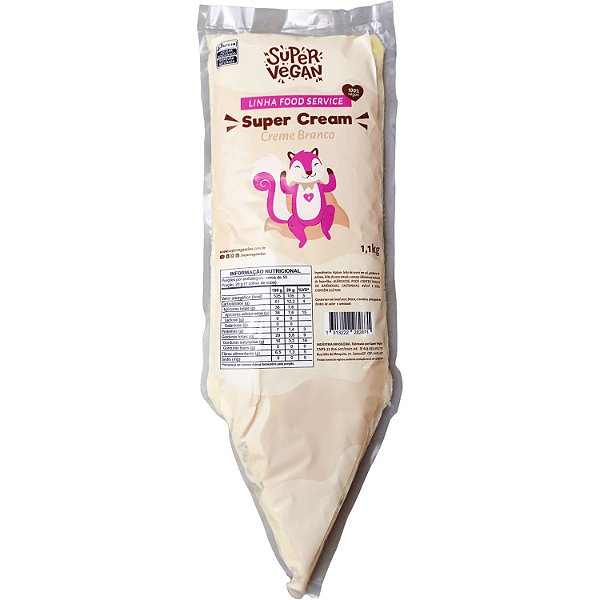 Creme Branco Super Cream Super Vegan 1,1kg - Vegano