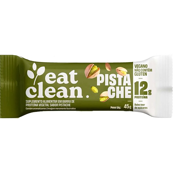 Barra Proteína Pistache Eat Clean 45g - Vegano