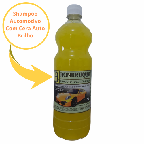 Shampoo Automotivo com Cera Auto Brilho 1L Bonrruque