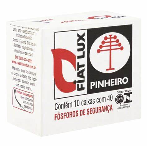 Pacote Caixa de Fósforo 10Un Fiat Lux