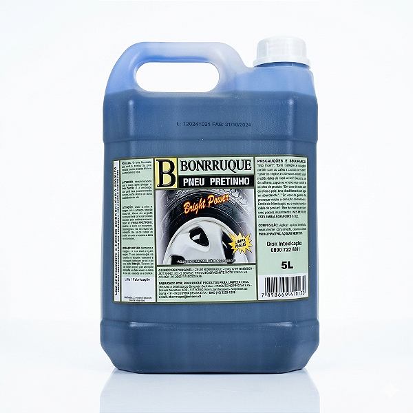 Pneu Pretinho 5L Bonrruque Brilhante e Duradouro Proteção Prolongada