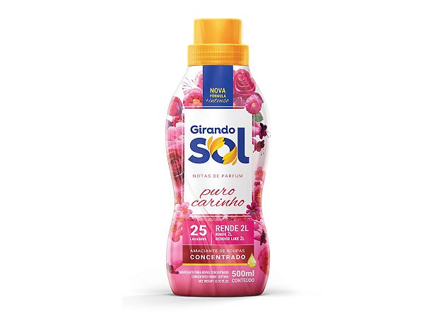 Amaciante Concentrado Puro Carinho 500ml Girando Sol