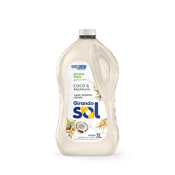 Lava Roupas Líquido Coco & baunilha 3L Girando Sol