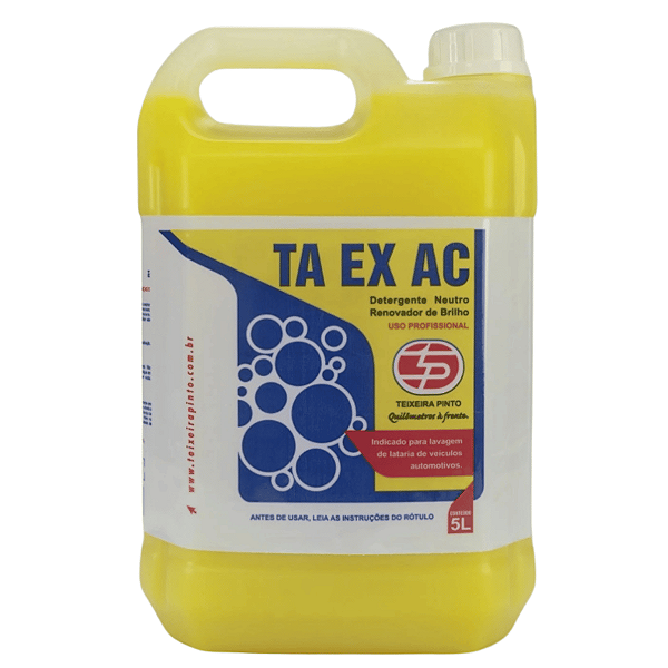 Shampoo Automotivo TA EX AC 5L Teixeira Pinto – Lava Autos Profissional de Alto Rendimento