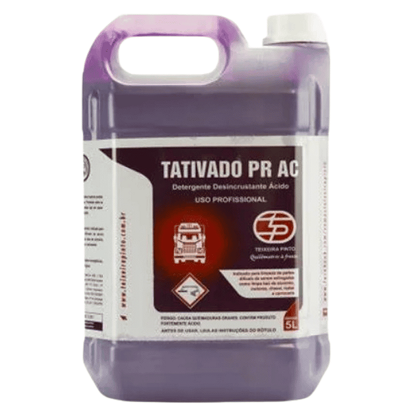 **Desincrustante Ácido Tativado PR AC 5L Teixeira Pinto para Limpeza de Motores, Chassis e Rodas