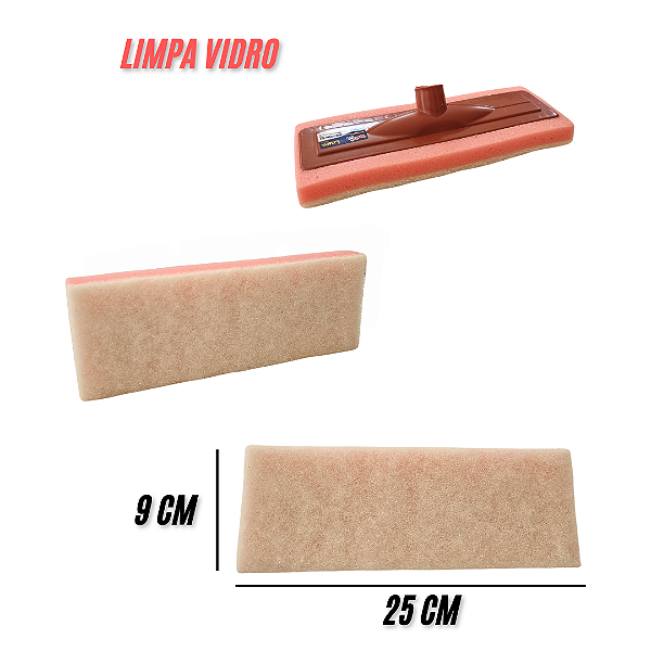 Limpa Vidro Com Cabo Brubalar