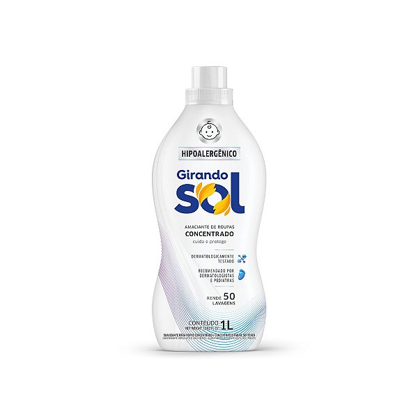 Amaciante Concentrado Hipoalergênico 1L Girando Sol