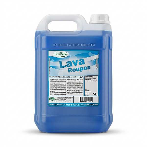 Lava Roupas Comercial 5L Bonrruque Limpeza Profunda e Cuidado com os Tecidos