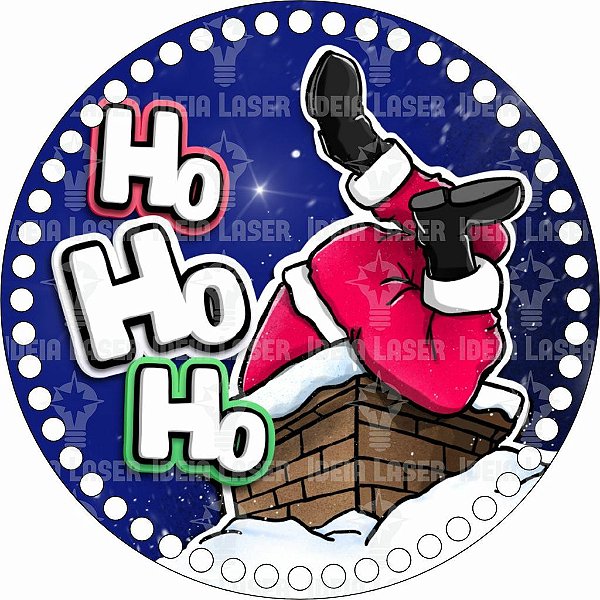 24 Etiquetas Papai Noel Ho, ho, ho!