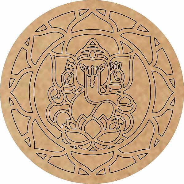 Mandala Pinta Fácil Ganesha