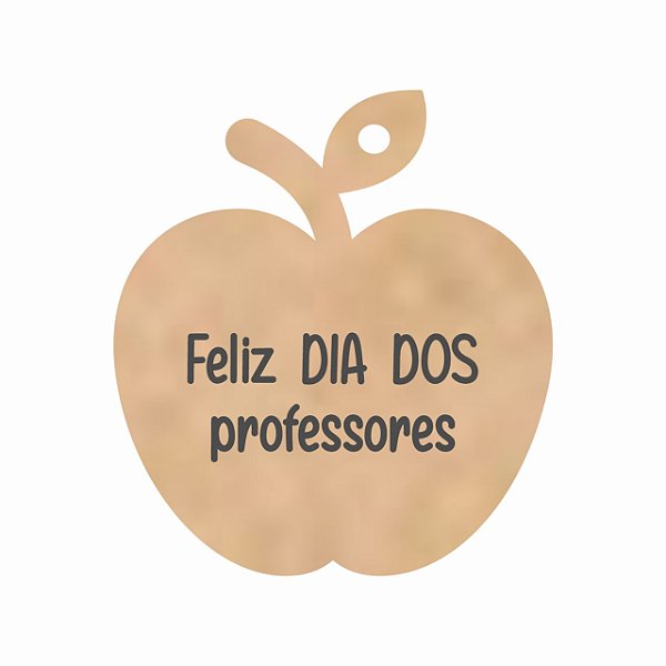 Etiqueta Maçã Feliz Dia dos Professores