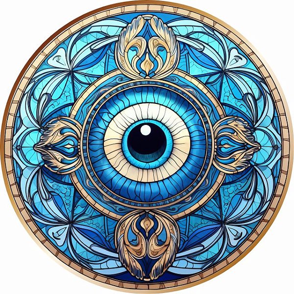 Mandala Mau-Olhado Olho Grego Mod3