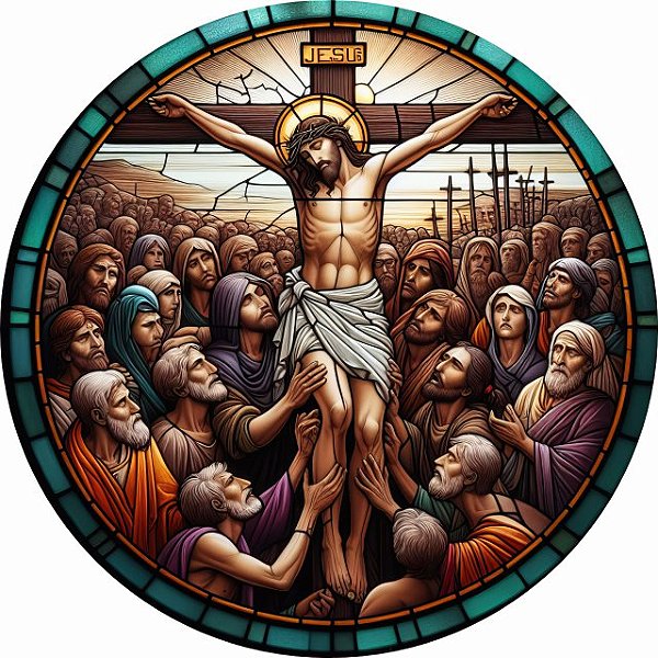 Via Sacra - Paixão de Cristo - 12ª Estação -  Jesus Morre na Cruz