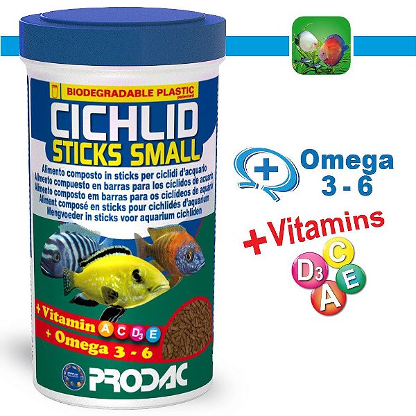 RACAO PRODAC CICHLID STICKS SMALL 90G