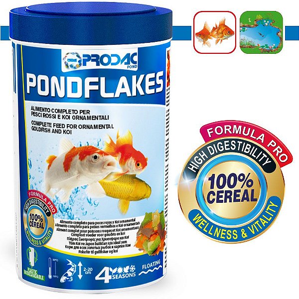 RACAO PRODAC PONDFLAKES  160G