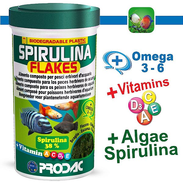 RACAO PRODAC SPIRULINA FLAKES 50G
