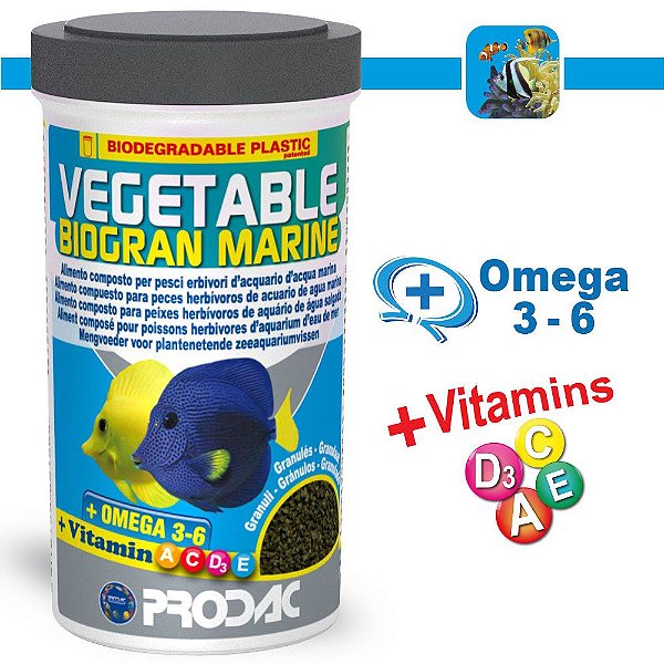 RACAO PRODAC VEGETABLE BIOGRAN MARINE 100G
