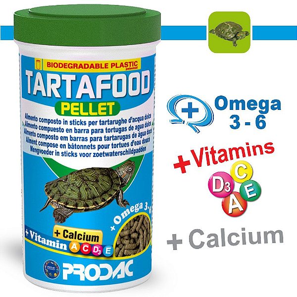 RACAO PRODAC TARTAFOOD PELLET 350G