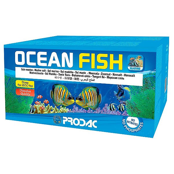 SAL PRODAC OCEAN FISH 20KG 600L - FISH SALT (CAIXA)