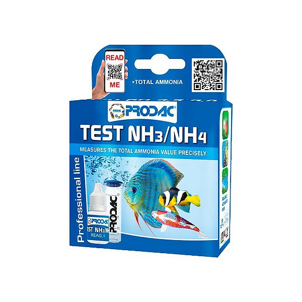 TESTE PRODAC AMONIA (NH3/NH4) - 65 TESTES (DOCE/MARINHO)