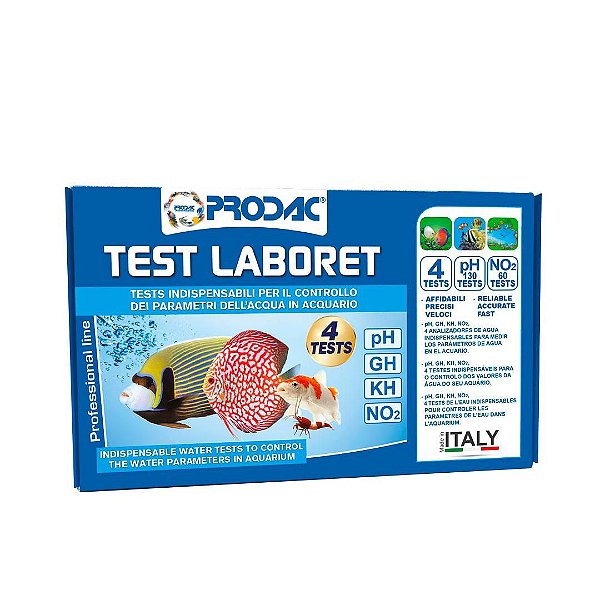 TESTE PRODAC LABORET (NITRITO, GH, KH E PH) - DOCE