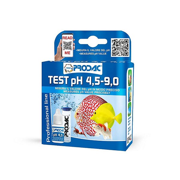TESTE PRODAC PH (4.5 - 9.0) - 130 TESTES (DOCE/MARINHO)