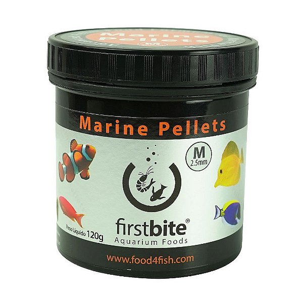 ALIMENTO BCUK FIRST BITE MARINE PELLETS 120G (GRAO 2,5MM)
