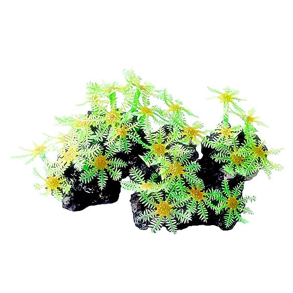 ENFEITE DE RESINA SOMA ROCHA DECO XÊNIA VERDE