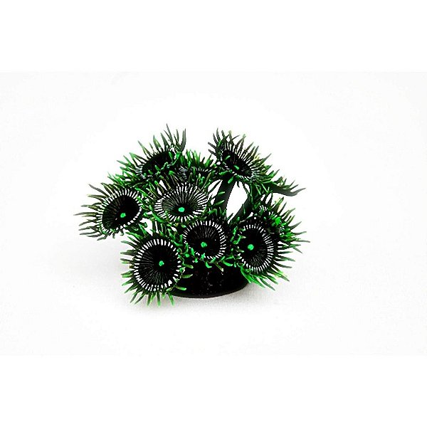 ENFEITE DE SILICONE SOMA CORAL ZOANTHUS VERDE 02