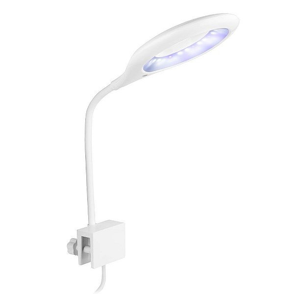 LUMINARIA LED SOMA  C7 BRANCA (7W) LED BRANCO/AZUL AUTOVOLT