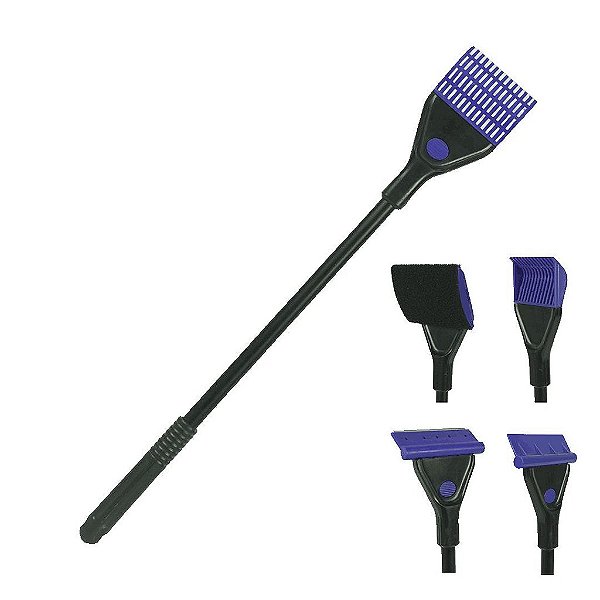 RASPADOR DE VIDRO 30CM COM ACESSORIOS