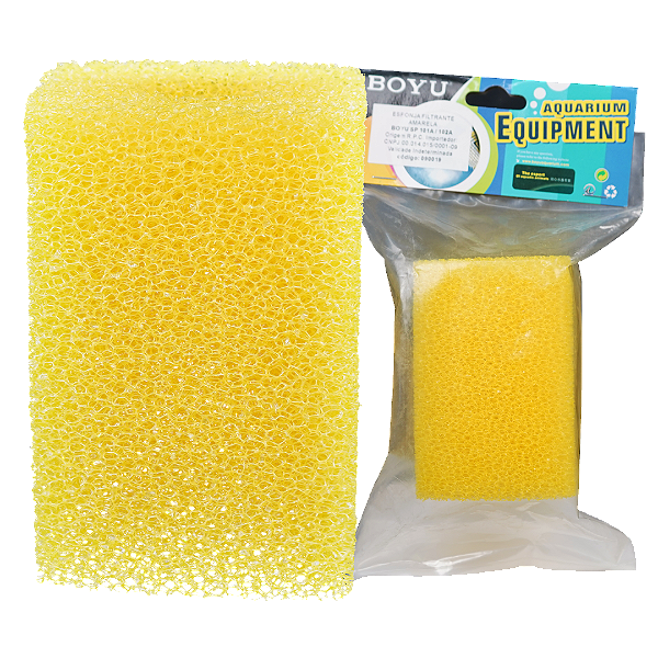 REFIL ESPONJA FILTRANTE AMARELA P/FILTRO BOYU SP/101A/SP102A