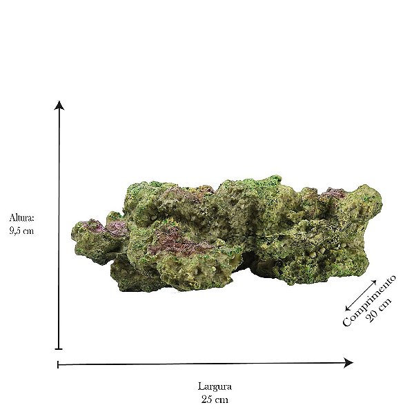 ENFEITE DE RESINA SOMA ROCHA DUO 14 C (28 X 23 X 10,5 CM)