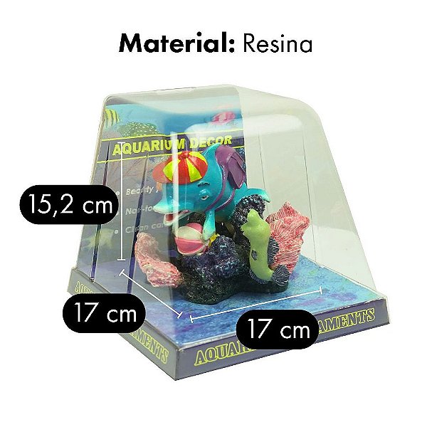 ENFEITE DE RESINA SOMA ACTION DECOR GOLFINHO