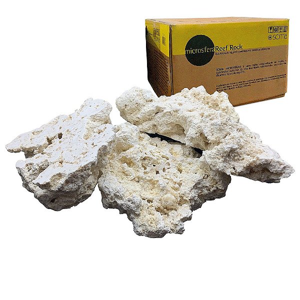 ROCHA MARINHA SOMA MICROSFERA REEF PLATE ROCK NATURAL TOP 20-30CM (CX)