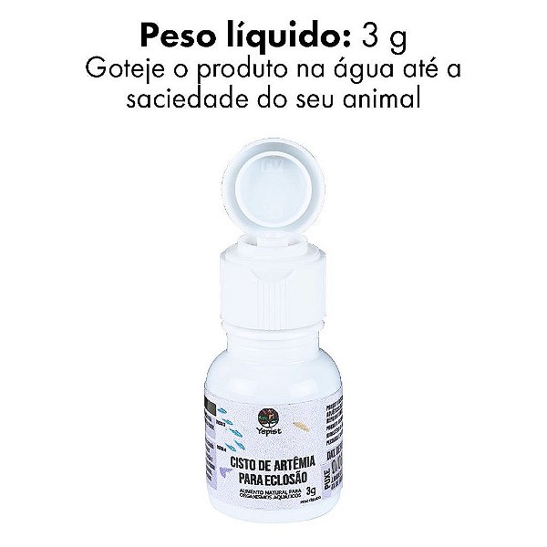 ALIMENTO YEPIST  SLIM CISTO DE ARTEMIA PARA ECLOSAO 3G