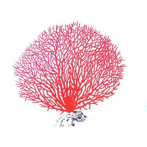 ENFEITE DE SILICONE SOMA INVERT GORGONIA SEAFAN VERMELHA